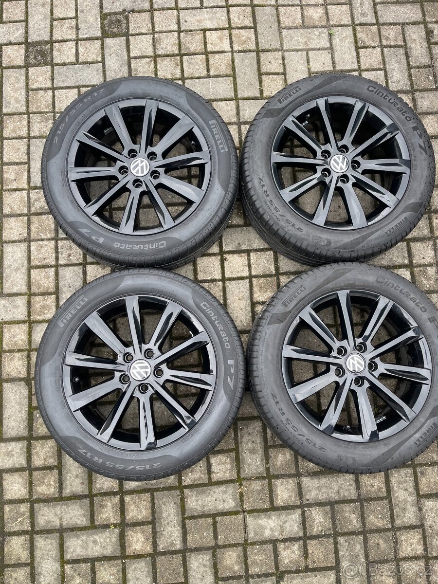 ORIGINÁL Alu Volkswagen HELSINKI R17, 5x112 - TOP STAV - 2