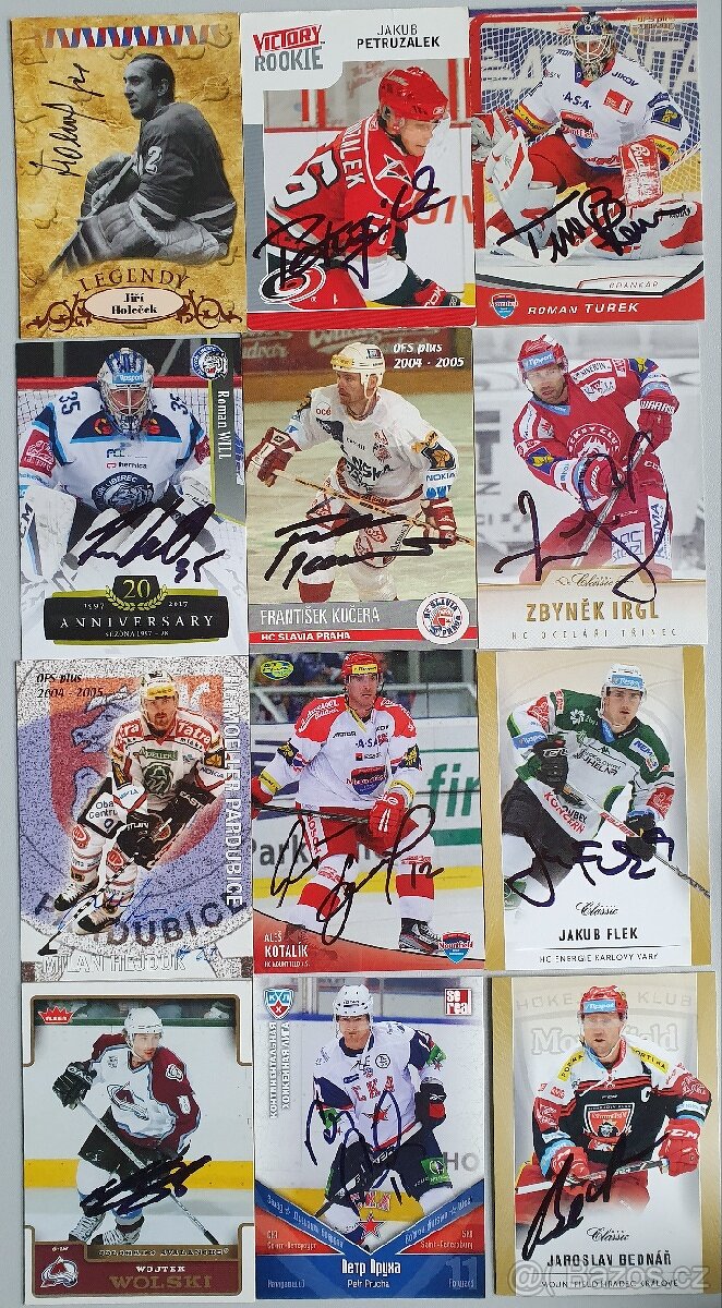 Podepsané hokejové karty - 2
