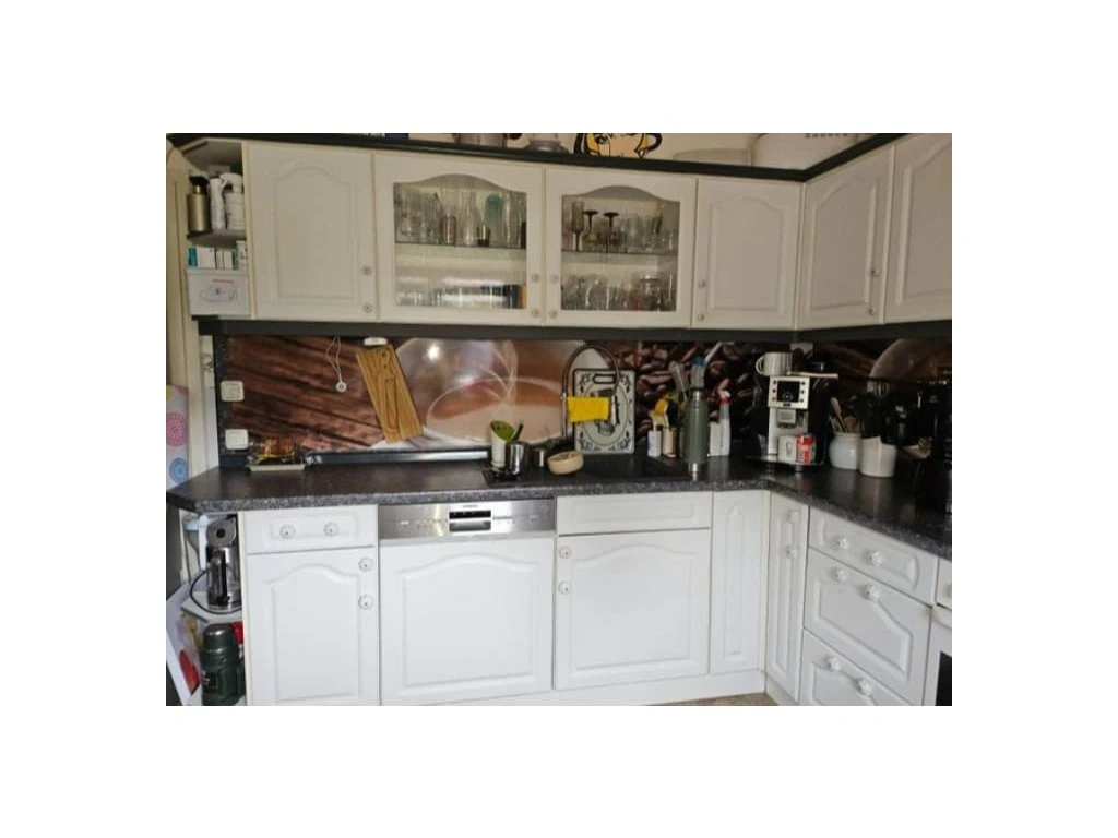 Bílá venkovská kuchyně s vestavěnými spotřebiči,5387 - 2