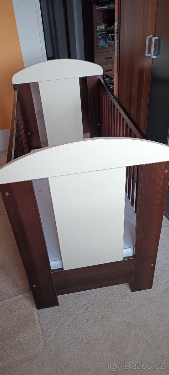 Dětská postýlka s motivem medvídka Klups + matrace - 2