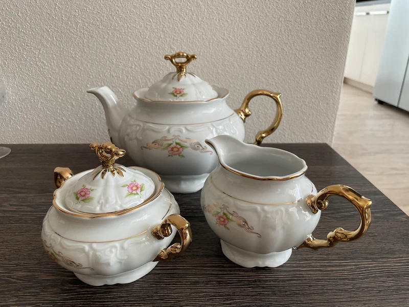 Čajová souprava Marie Louise karlovarský porcelán Thun - 2