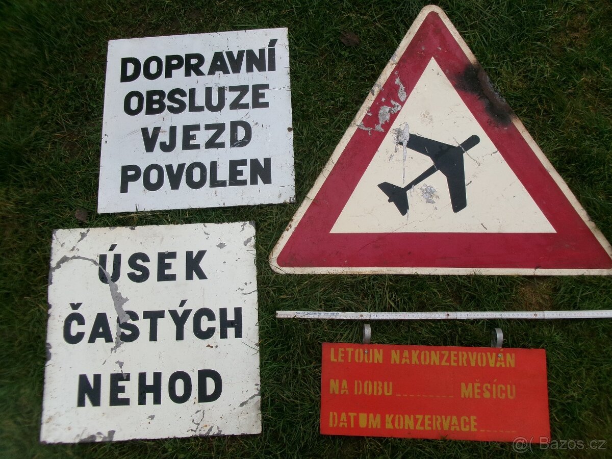 prodám různé staré smaltované cedule různé zaměření, propaga - 2