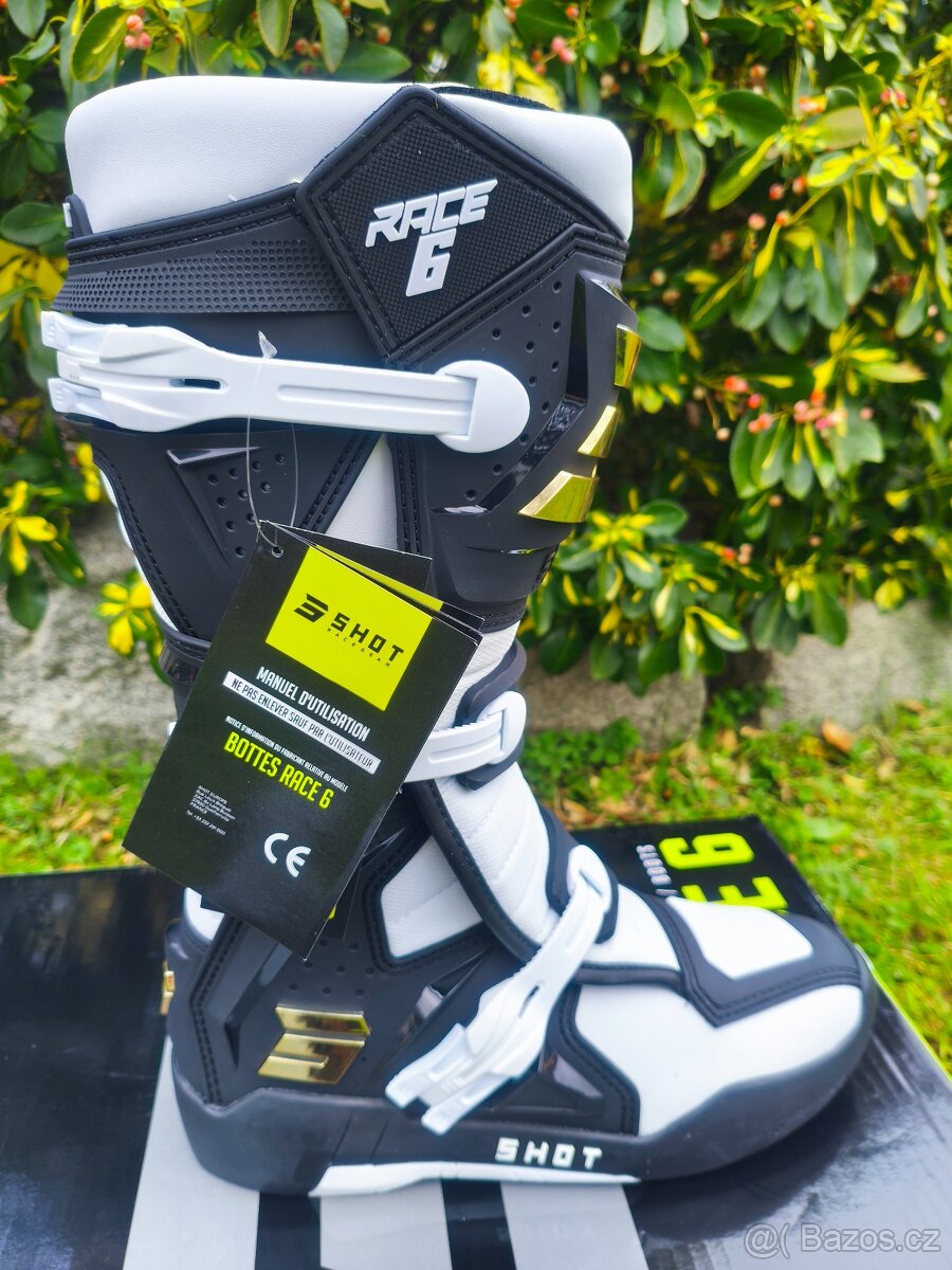 Motokrosové boty Shot Race 6. Nové - 2