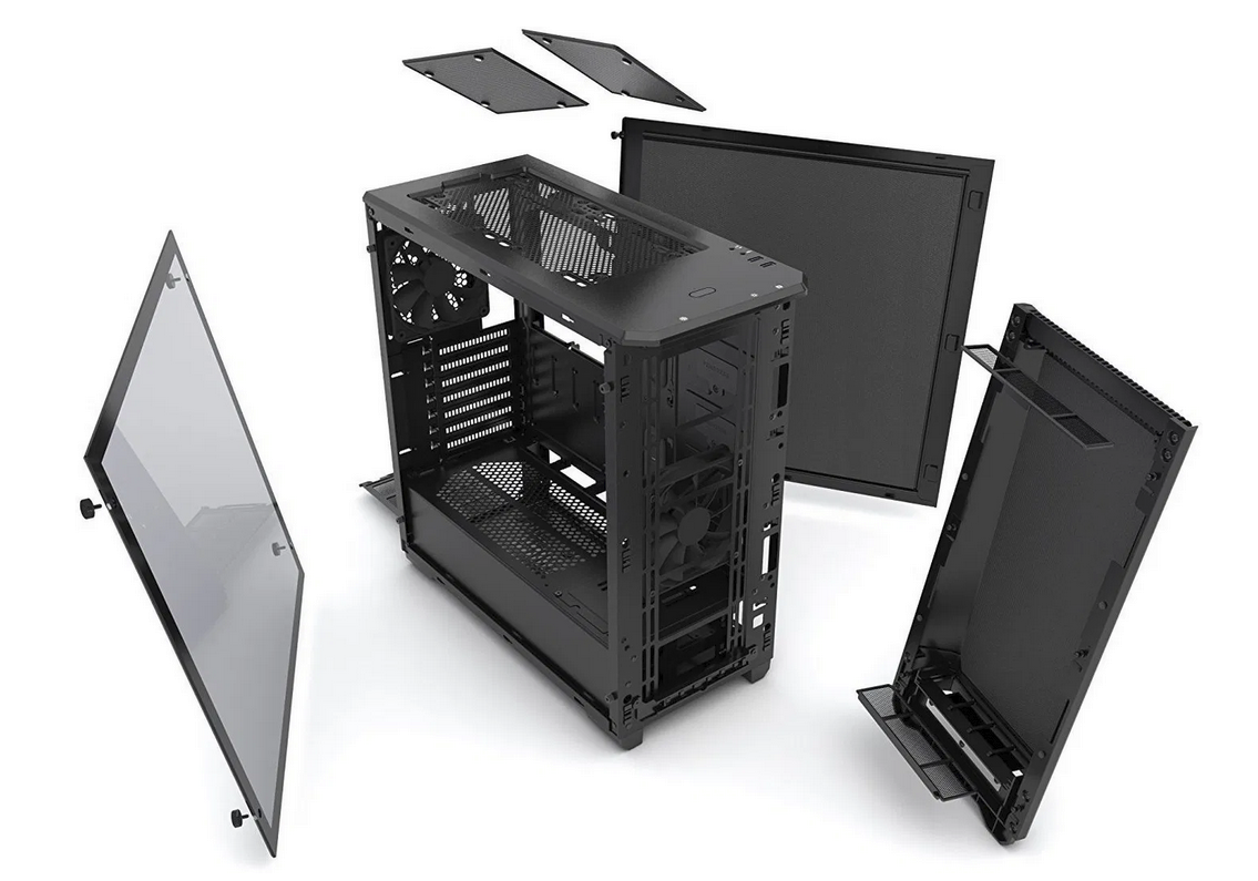Phanteks Eclipse P400S Tempered Glass - Black - 2