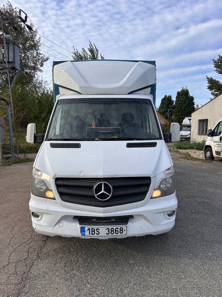 Mercedes Sprinter 316cdi, plachta,čelo - 2
