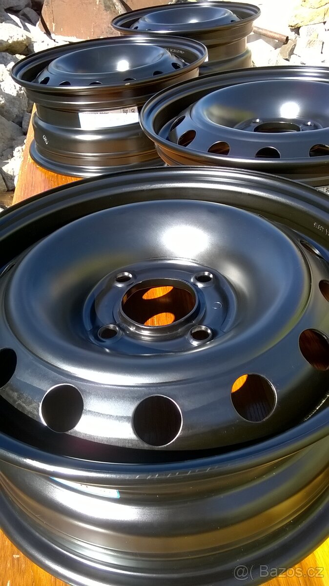 4 kusy (sada) nových plechových disků - 2