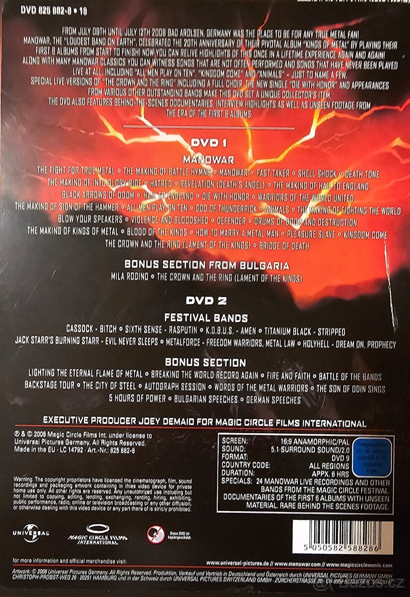 2dvd Manowar - Magic Circle Festival Volume II - 2