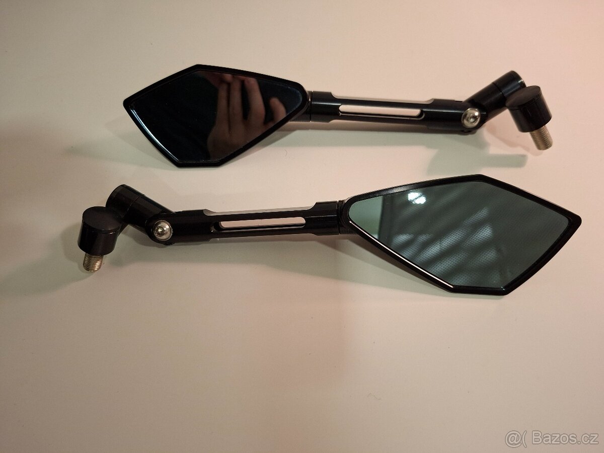 Zrcatka kovova na motorku s montaznim prislusenstvim - 2