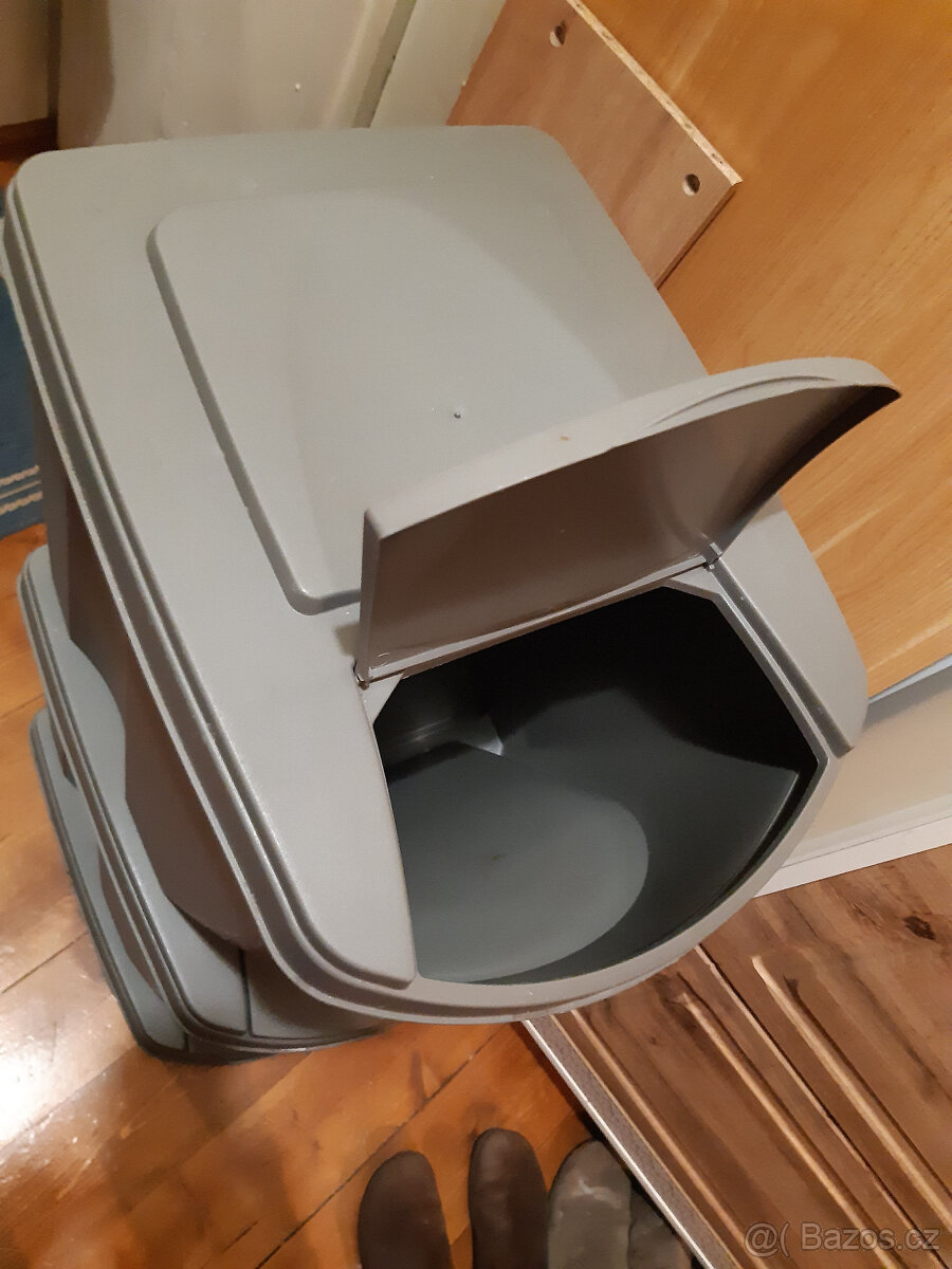 Odpadkový koš na tříděný odpad - trojset - 2