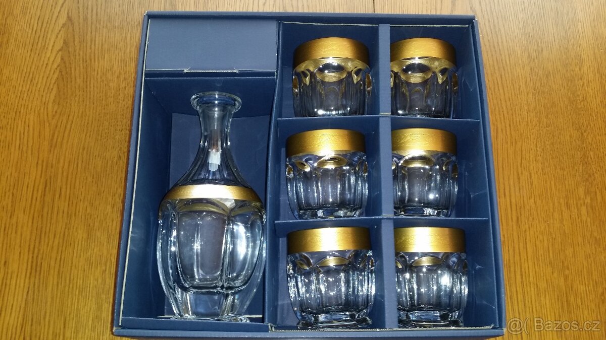 Whisky souprava zlatá - 2