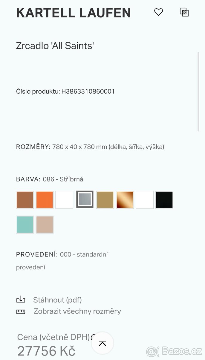 Zrcadlo Laufen Kartell - 2