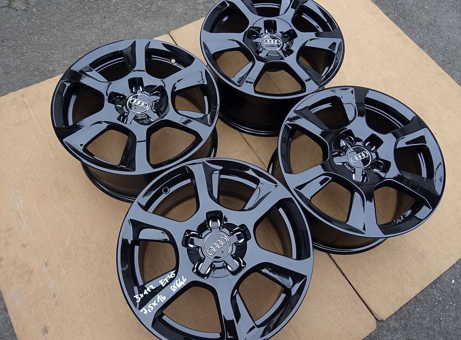 Alu disky černé origo Audi, 16", 5x112, ET 45, šíře 7,5J - 2