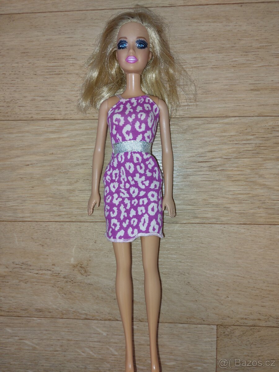 3 x panenka originál Barbie Mattel + panenka Disney, šatičky - 2