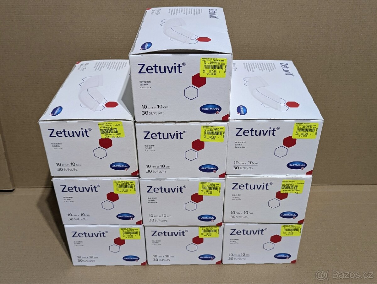 12x Zetuvit nesterilní 10x10 cm (30 ks) - nové - 2