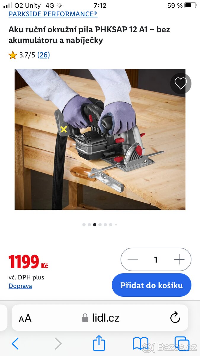 Pila kotoučová Parkside performance - 2