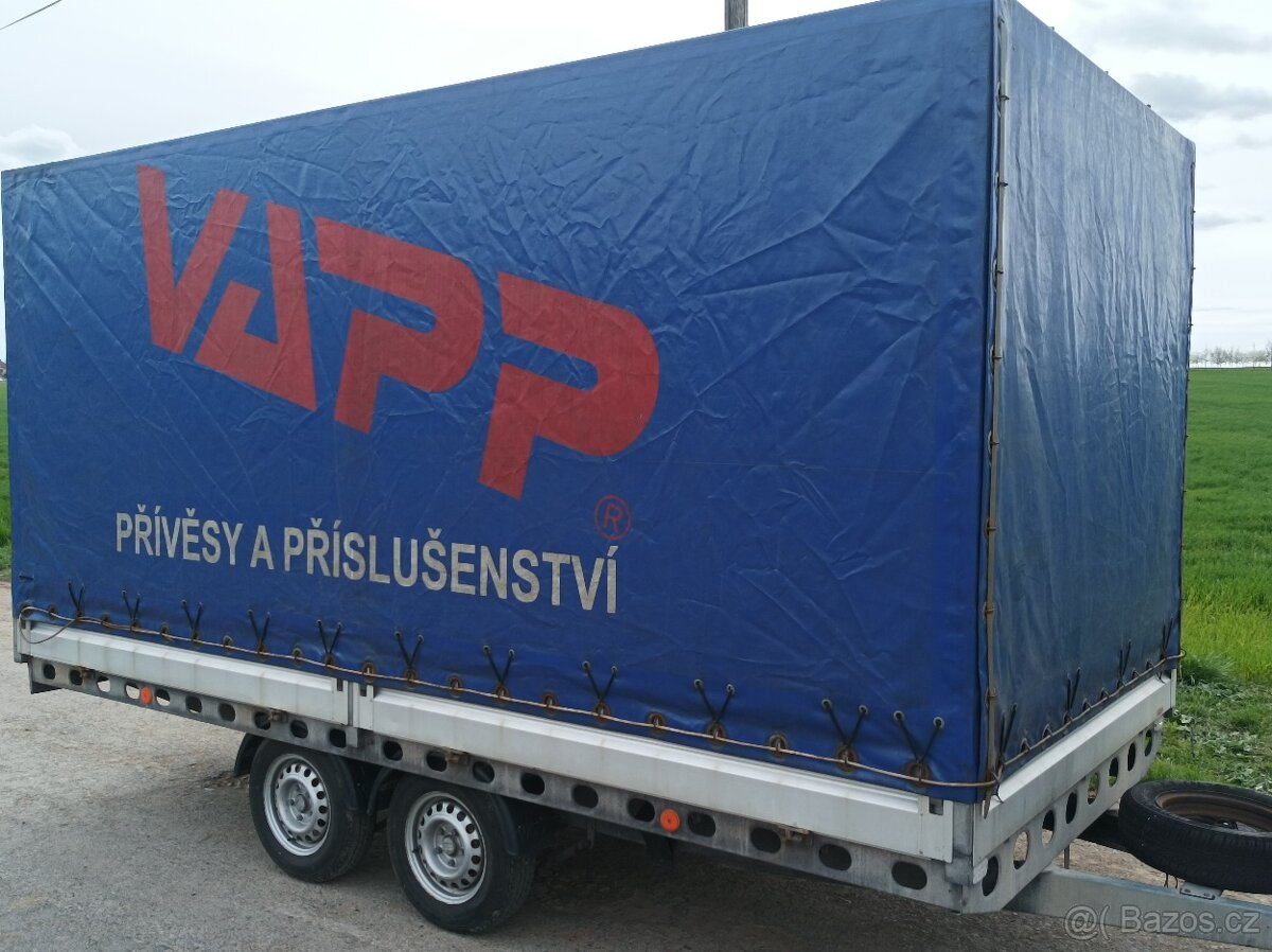 Přívěs Vapp 2.46 , valníkový s plachtou - 2