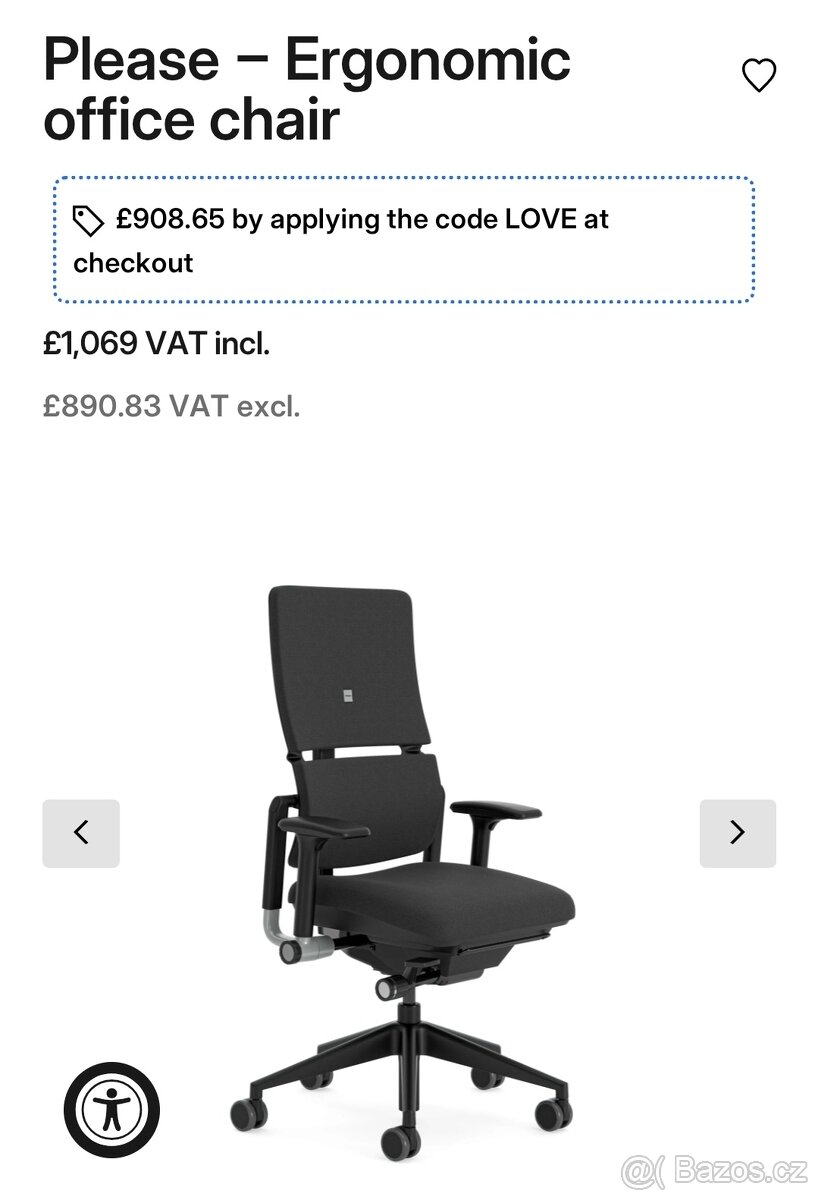 Steelcase please V2/Kancelářská židle (OP 31.000kc) - 2