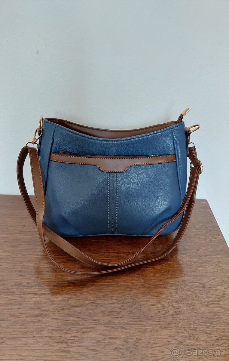 Nová modro hnědá kabelka - 2