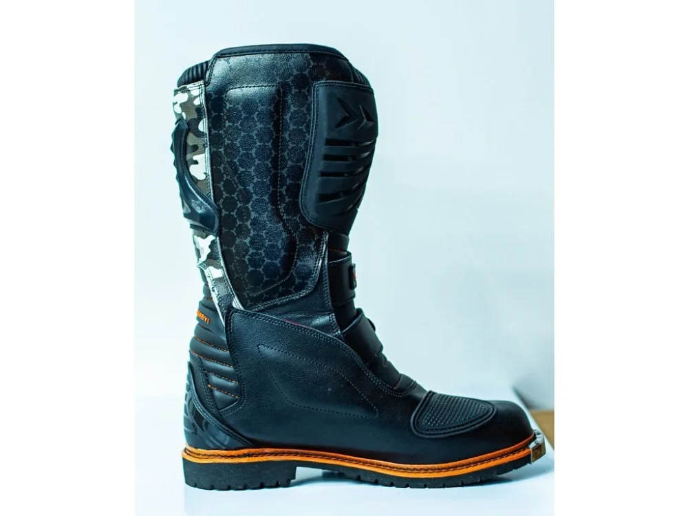 Motokrosové boty AR1 kamufláž-oranžové velikost 41 - 2