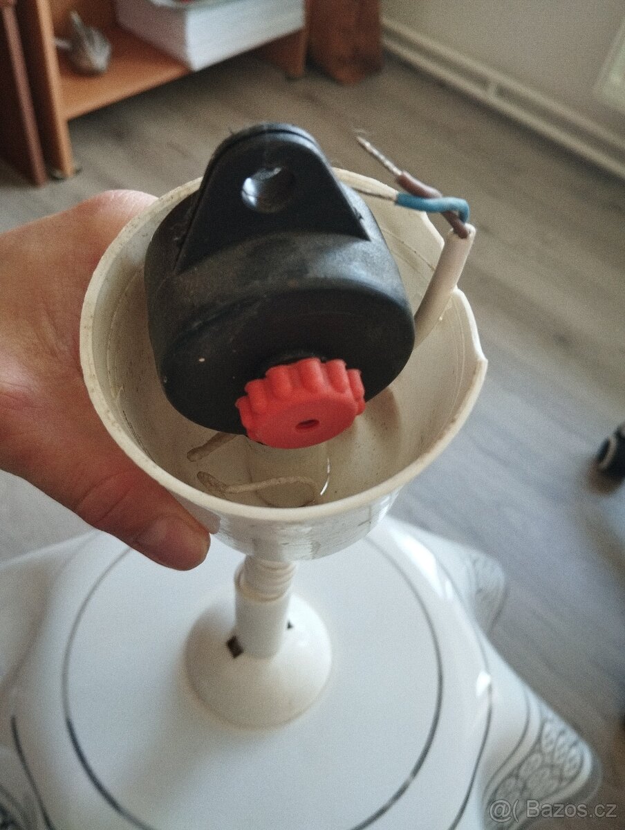 stahovací retro lustr bílý - 2