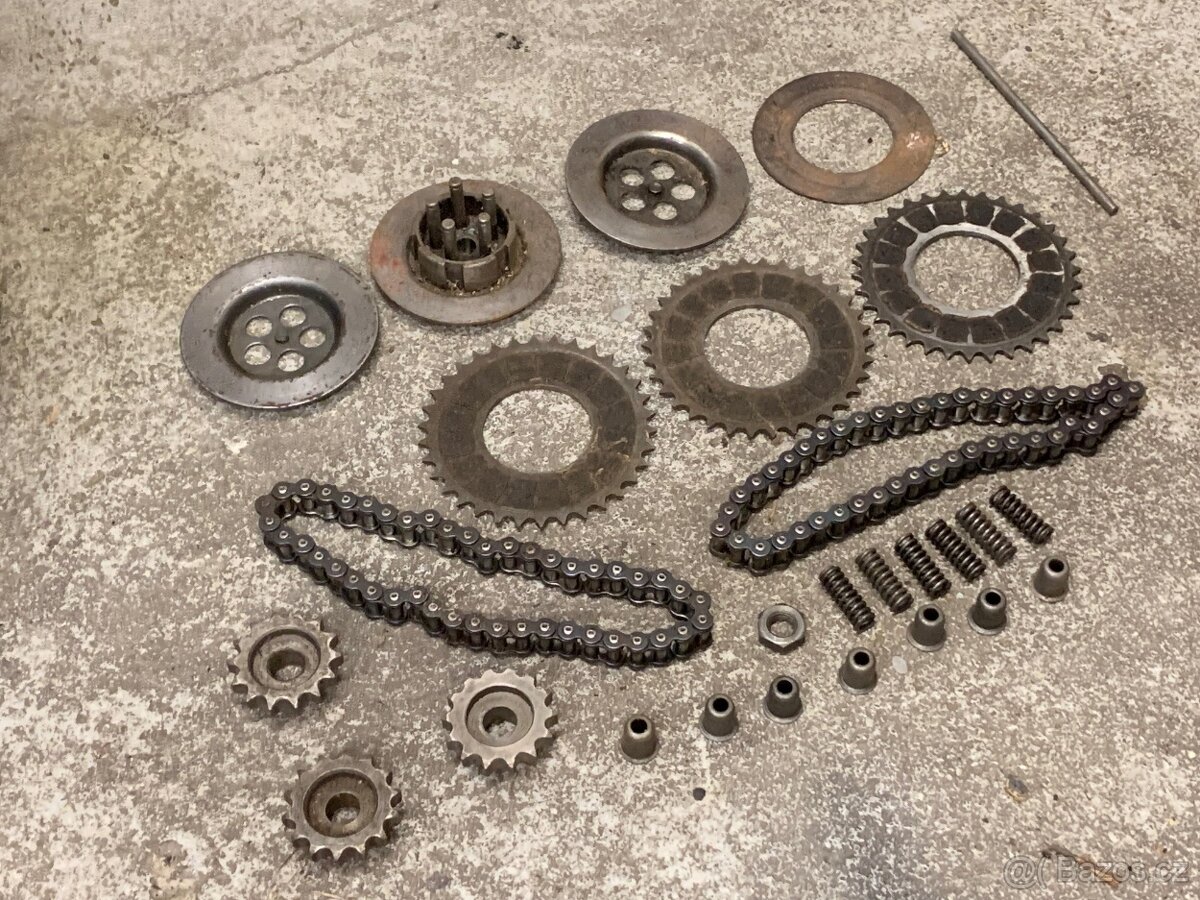 Spojka - Díly spojky Jawa 50 Pionýr - 2