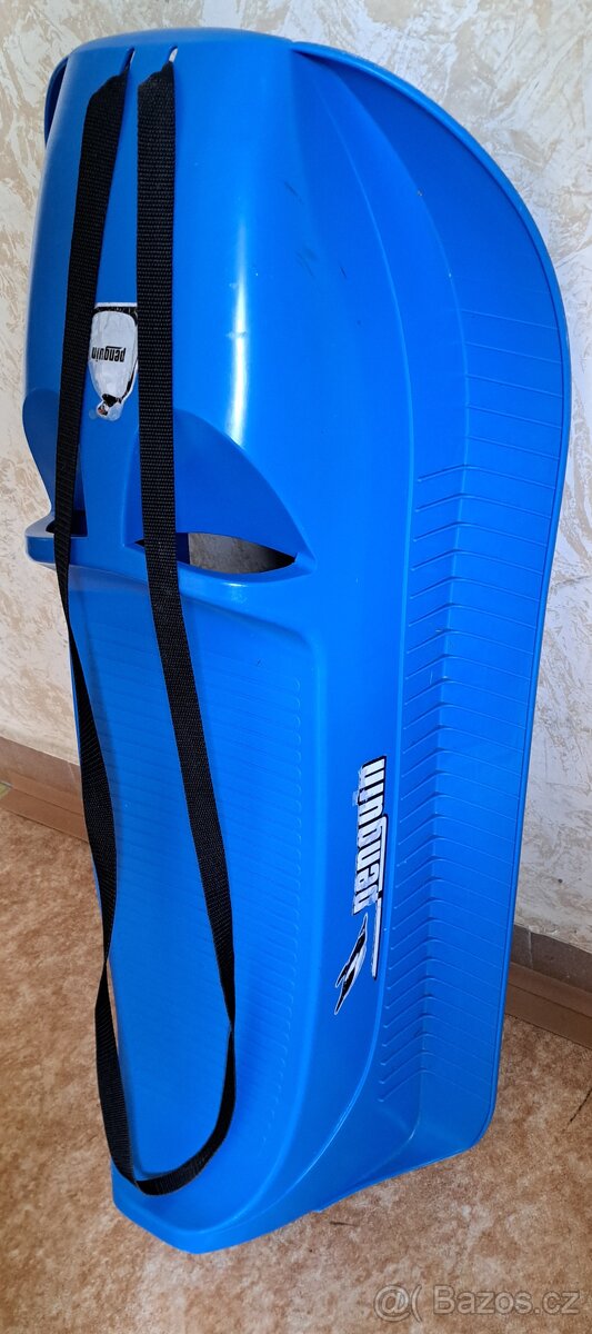 Dětské sáně Alfa Penguin modré - 2