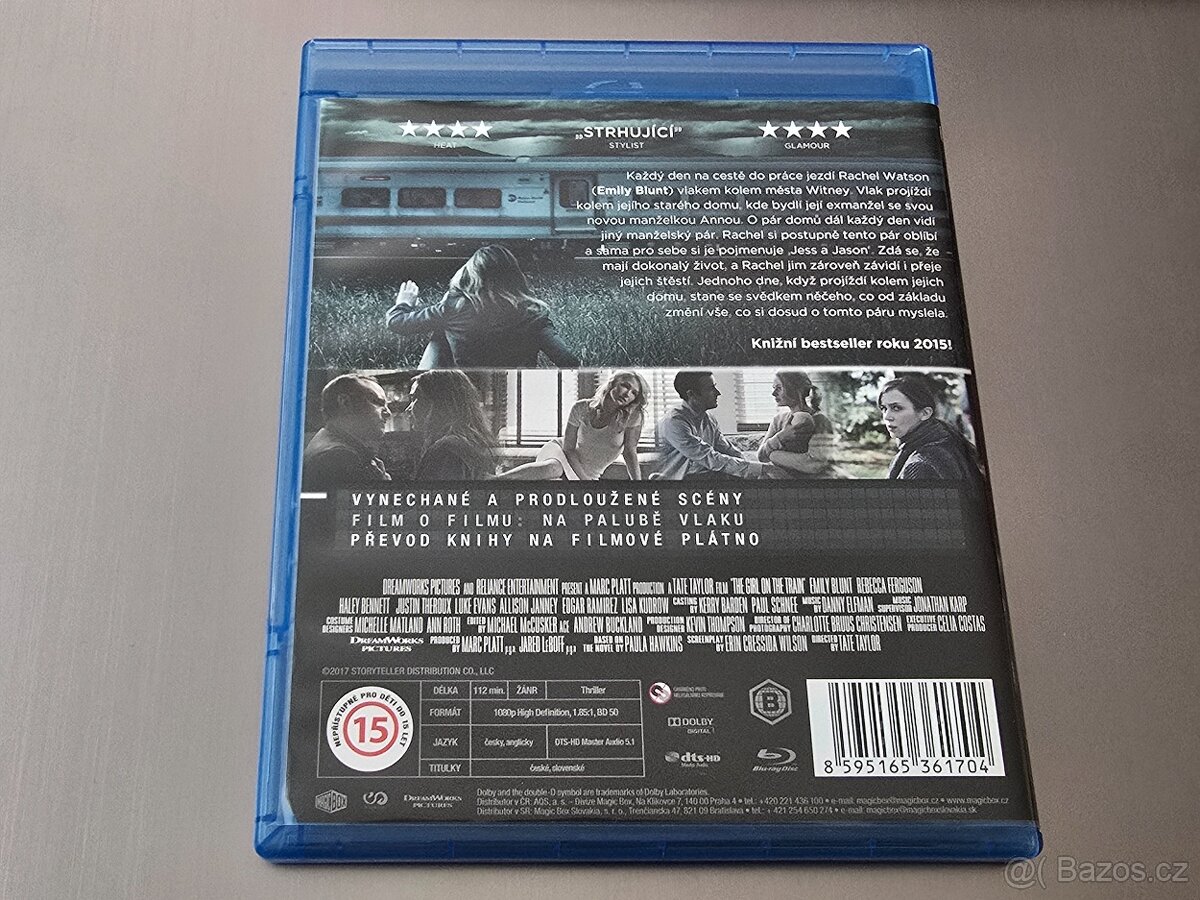 DÍVKA VE VLAKU (BD, CZ dabing) Emily Blunt, Luke Evans - 2