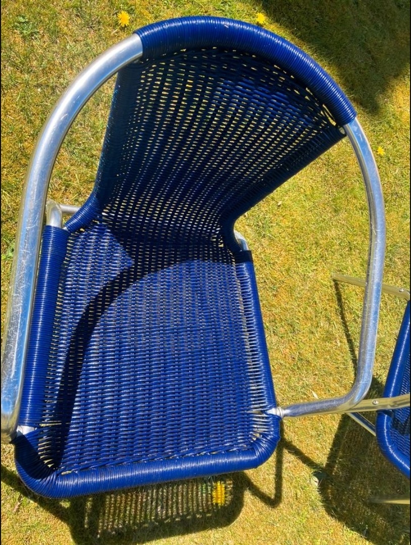 38x restauracní hlinikove ratanove židle s vypletem - 2