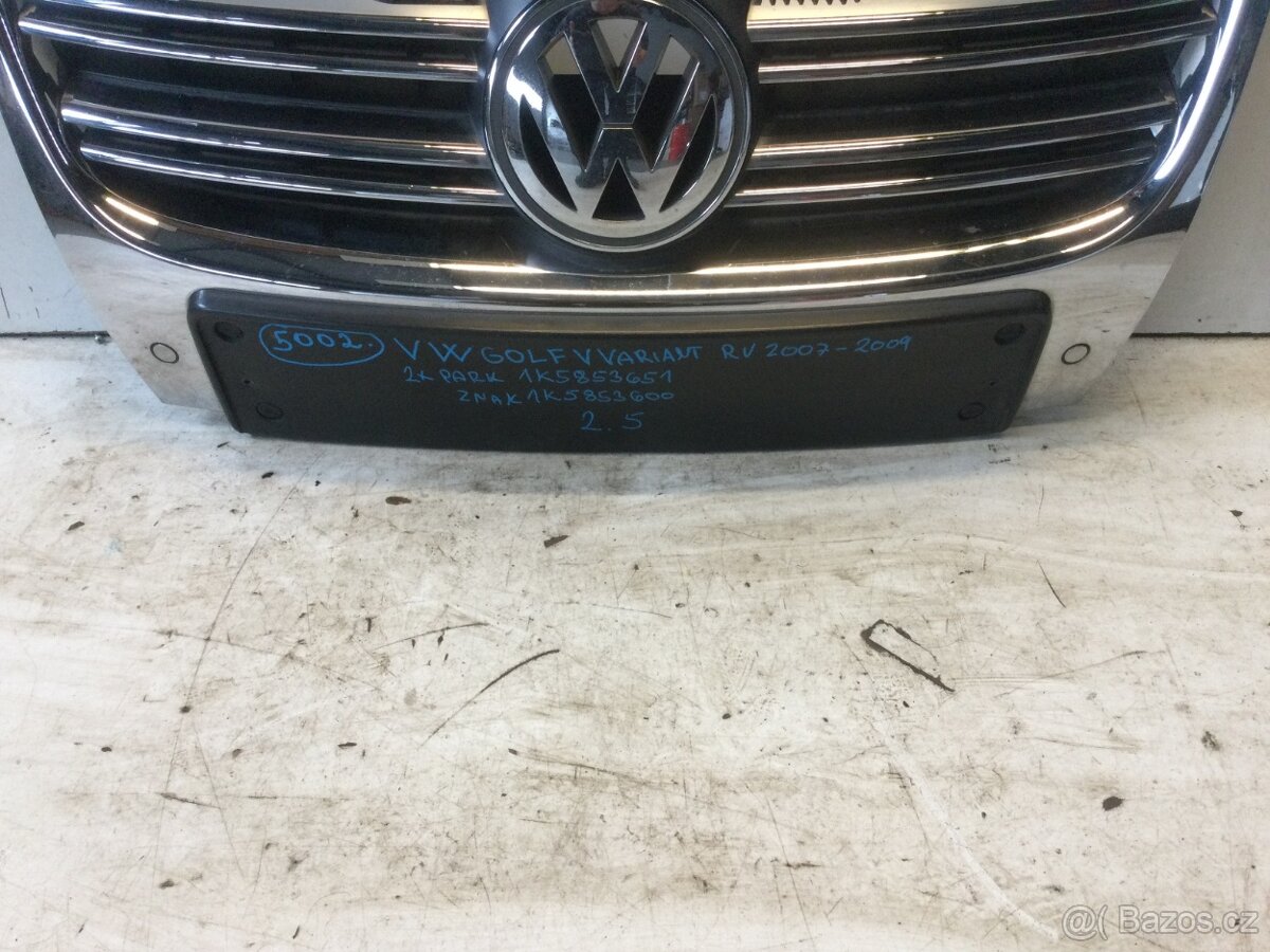 Přední maska VW Golf V variant 1K5853651 + znak 1K5853600 - 2