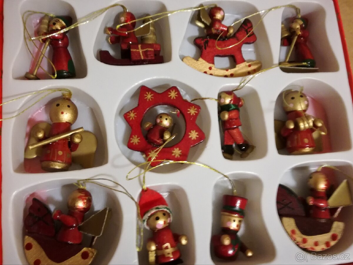 Dřevěné vánoční ozdoby - 2