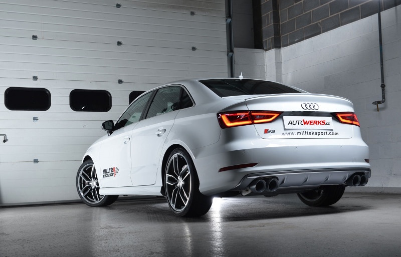Milltek Klapkový catback výfuk Audi S3 8V Sedan - 2