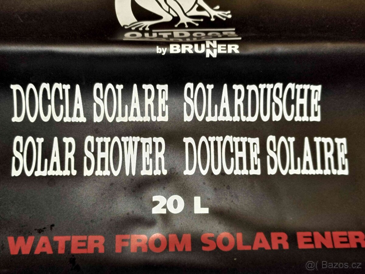 Kempingová solární sprcha 20 litrů - 2