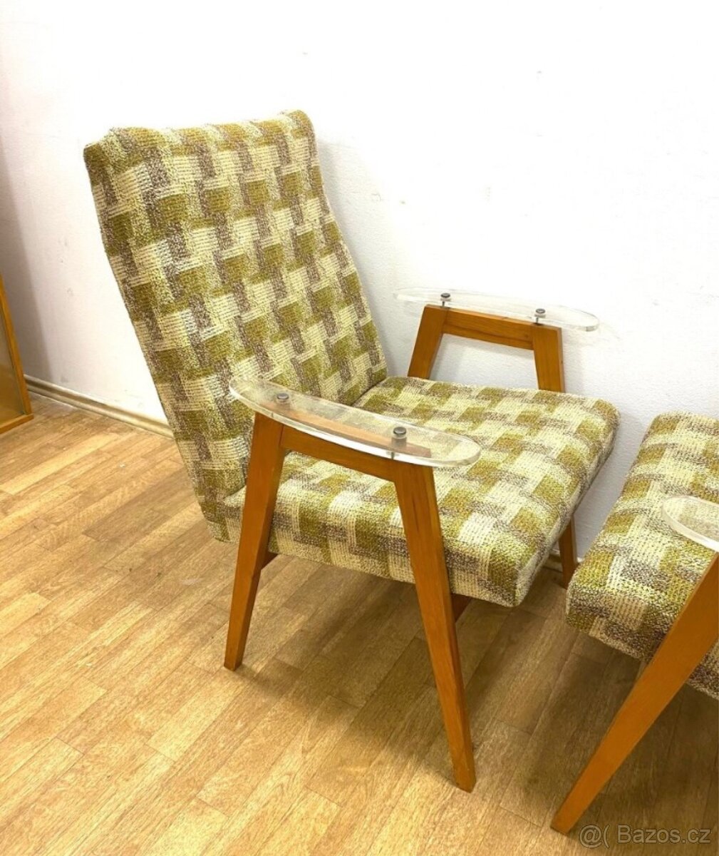 Retro křesla 60. léta J. Šmídek - 2