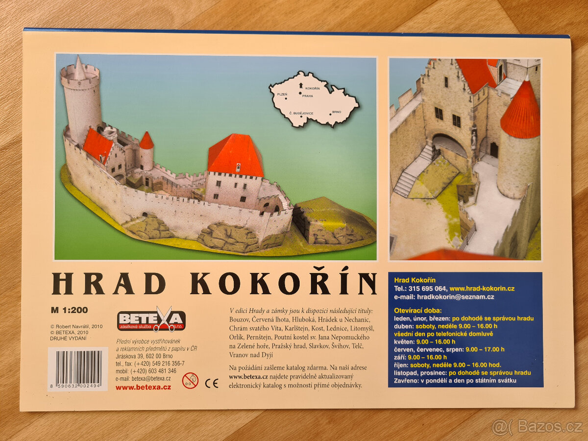 hrad Kokořín vystřihovánka v.1 - 2