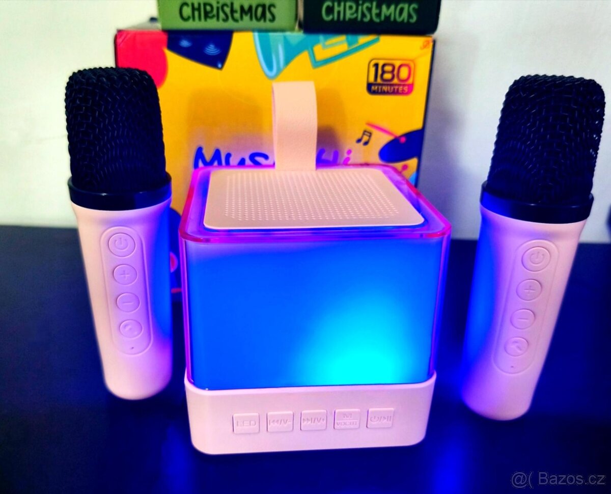 Set bluetooth karaoke s reproduktorem - 2
