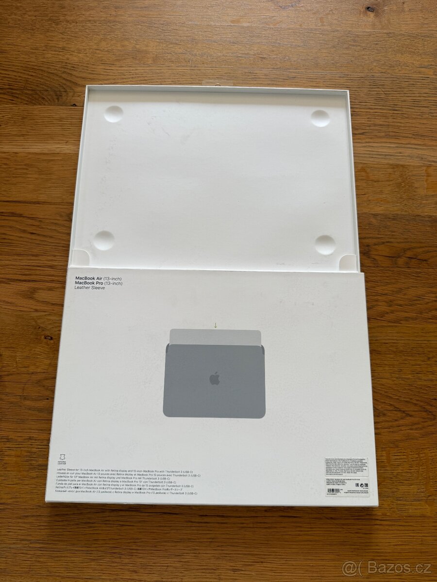 Prodám - Apple kožené pouzdro Leather Sleeve pro 13” MacBook - 2