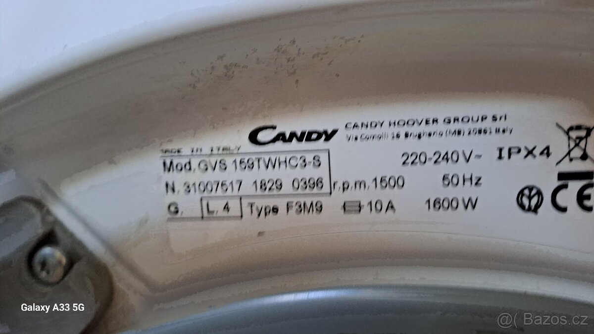 Parní pračka Candy 9 kg - 2