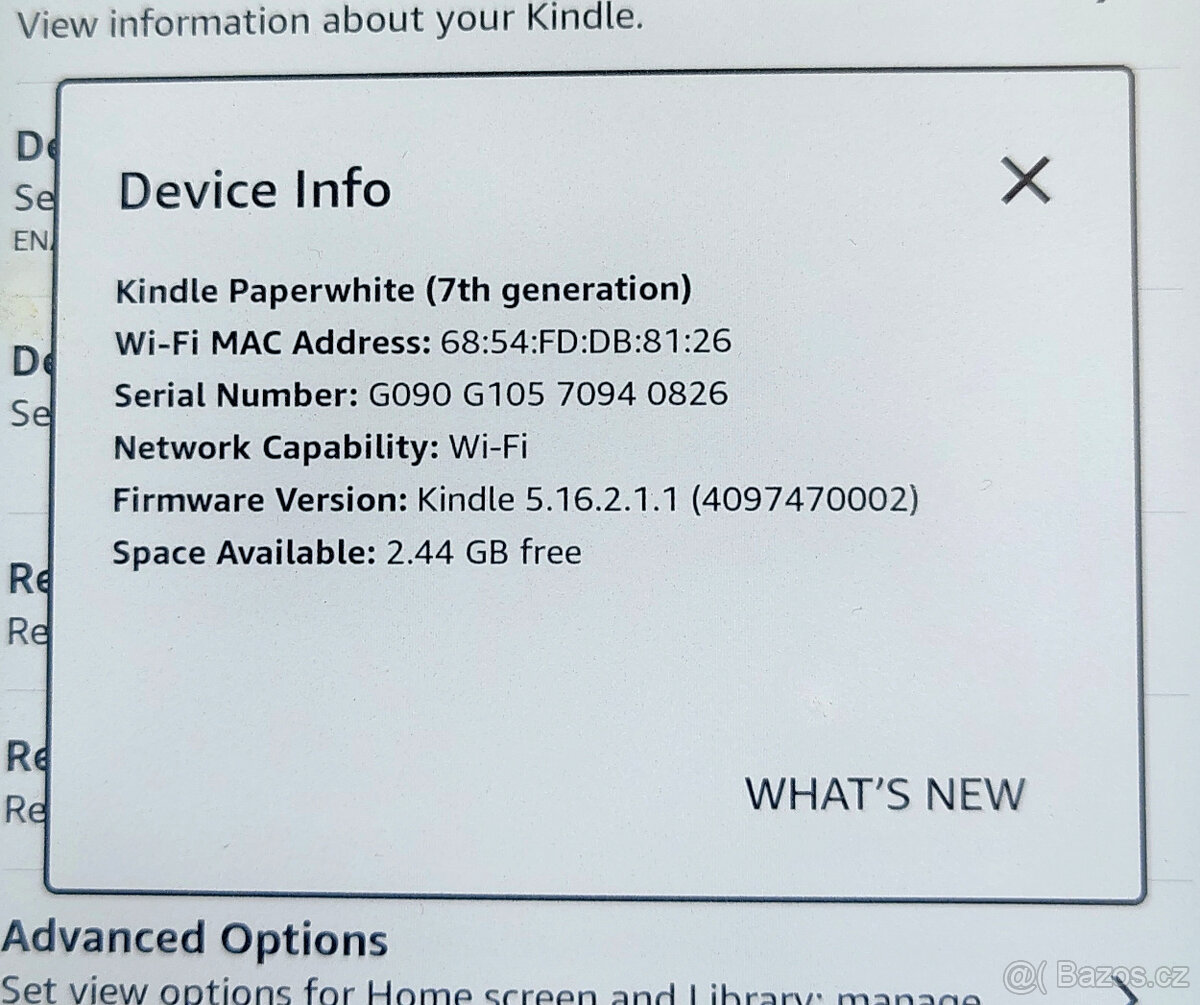 Čtečka knih Amazon Kindle Paperwhite 7. generace - 2