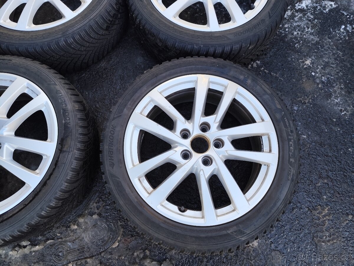 Alu 5 x 112, zimní pneu 205/50/17 - 2