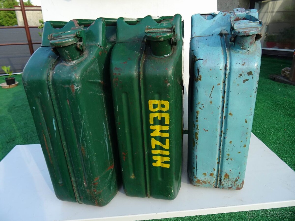 Kanistry plechové 20 l , RETRO - 2