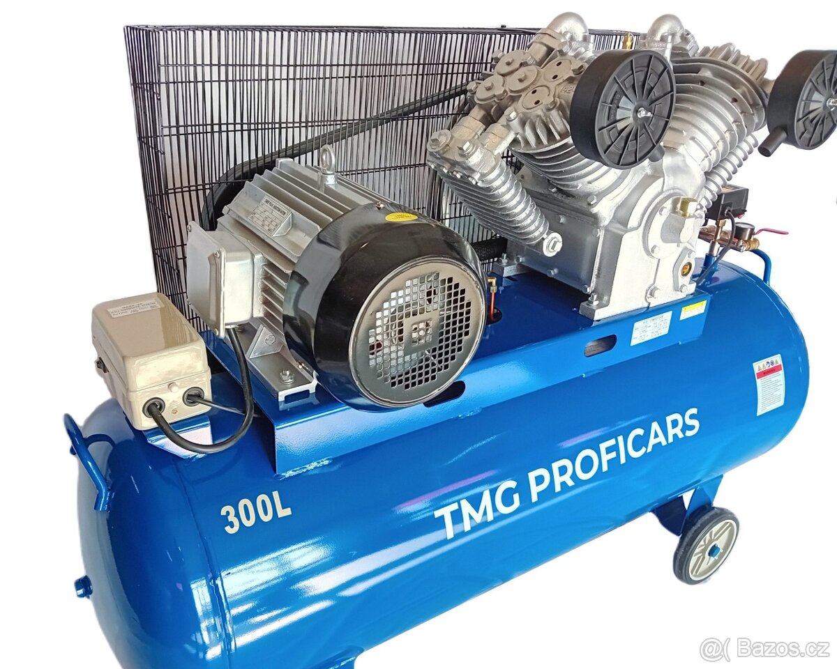 Vzduchový kompresor 300l, 1200 l/min, 12.5 Bar - 2