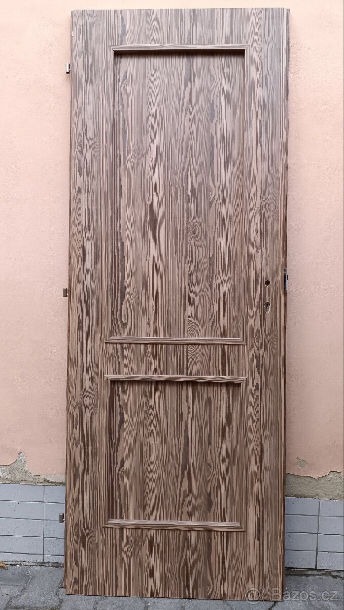 Nové nepoužité dveře - dekor opalované dřevo - 2