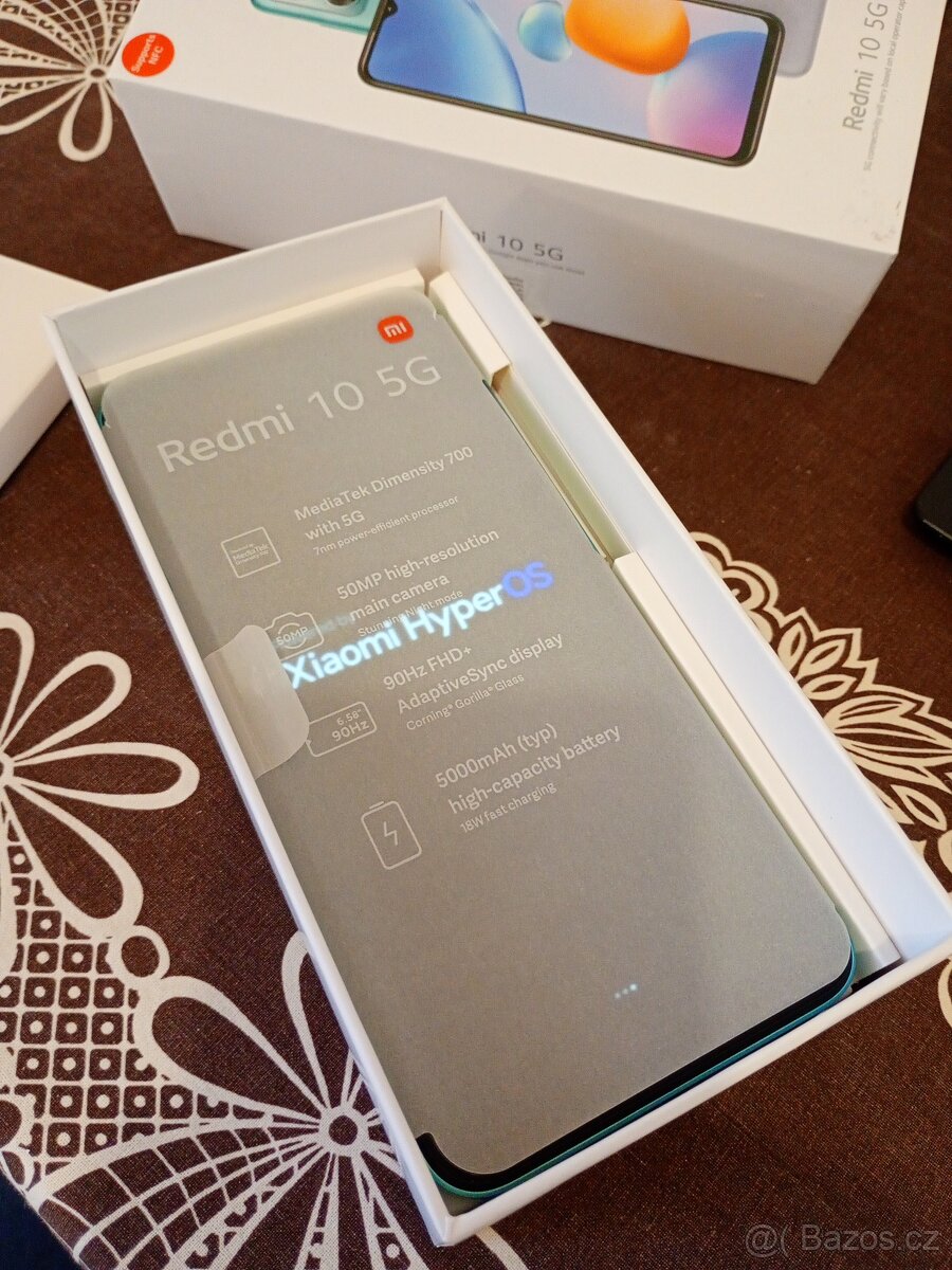 5G - Xiaomi Redmi 10 5G 4+4GB/64GB - Nový záruka T-mobile. - 2