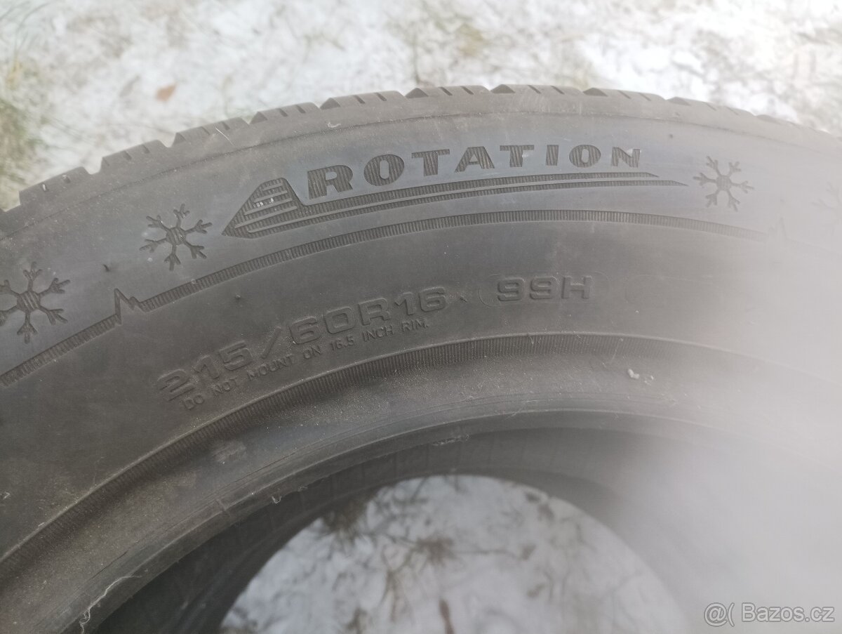 215/60R16 zimní pneu donlop - 2