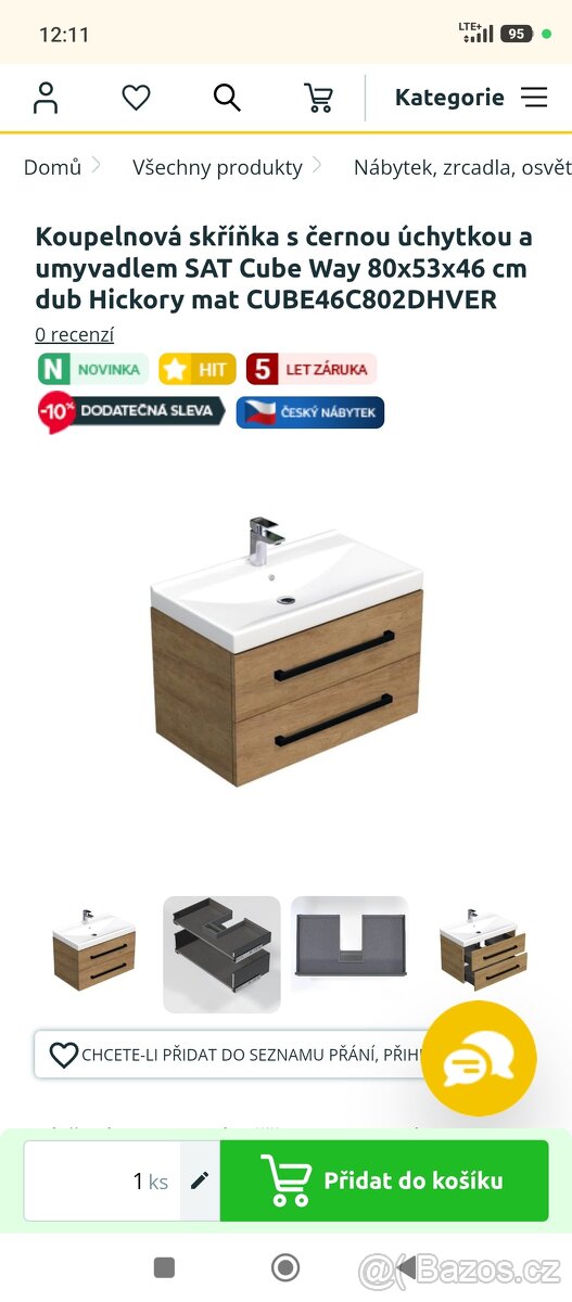 Koupelnový nabytek a umyvadlo - 2