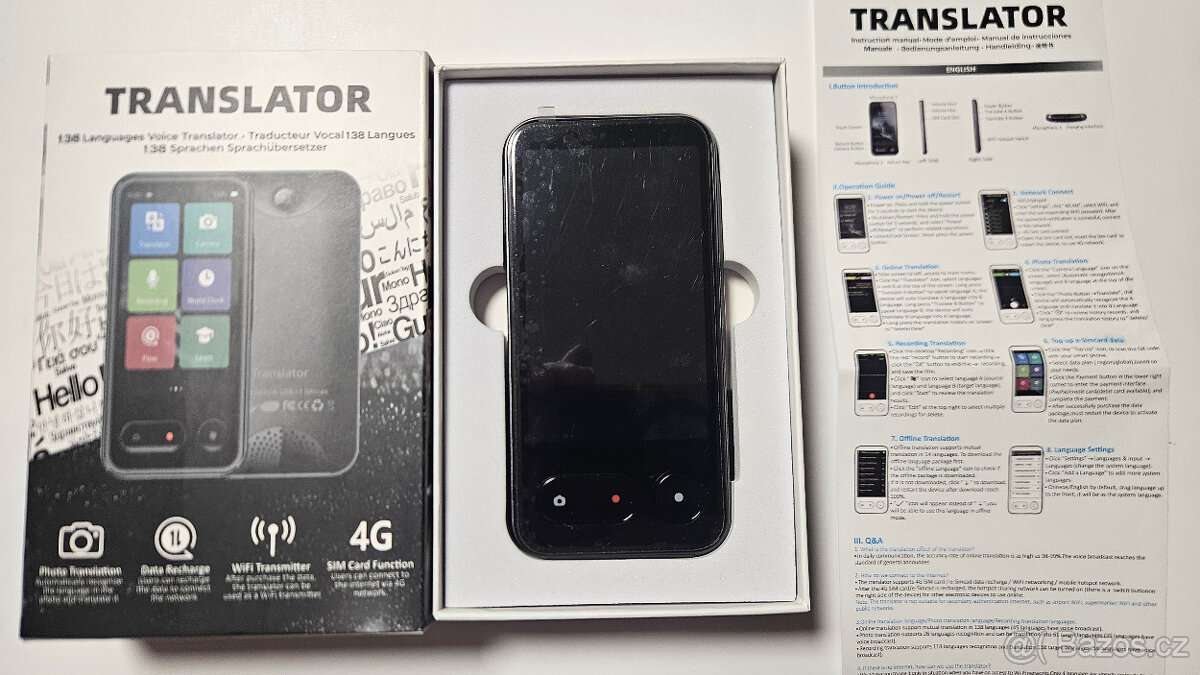 Hlasový a textový překladač TRANSLATOR Anobic VTF2 - 2