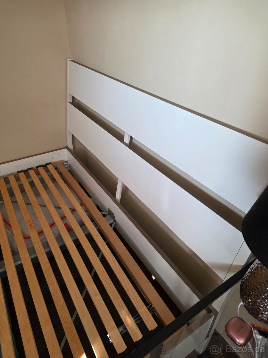 Postel Ikea 140 x 200 + rošt ZA ODVOZ - 2