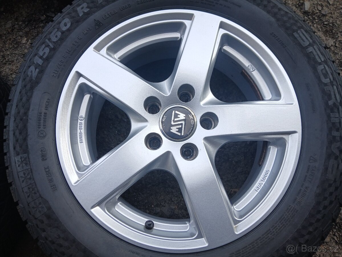 P- Sada ALU kol MSW 215/60R16 zimní - 2