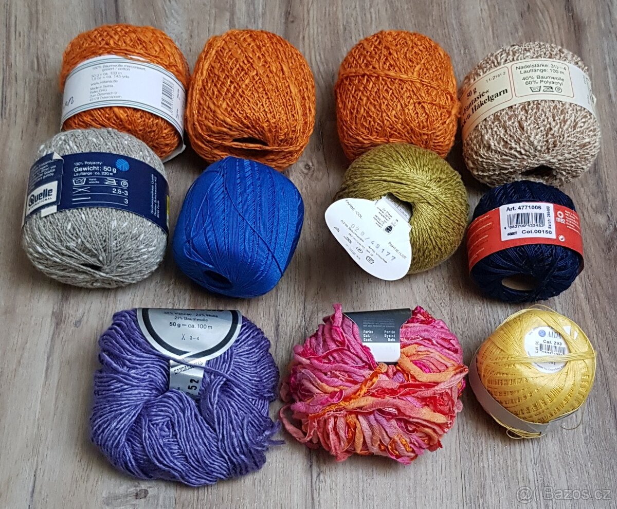 Pletací a háčkovací příze 550g. - 2