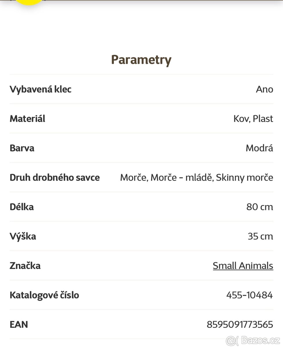 Klec pro morče-králíka - 2